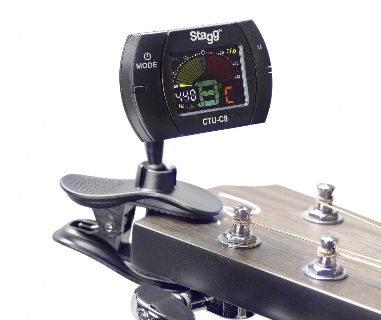 Digital Universal Stimmgerät Chromatisch Clip Tuner Bass Gitarre Ukulele Geige 